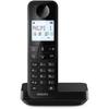 Cordless Landline Phone - PHILIPS - D2701B - 4.6" Backlit Display - Hands-free - 14 H Battery Life