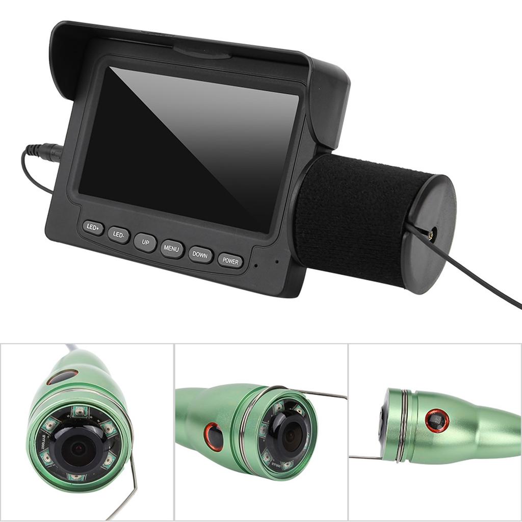 4.3" HD Colorful Underwater Visual Fish Finder Video Camera Fishing Kit (F008G‑15M‑IR) fish finder camera