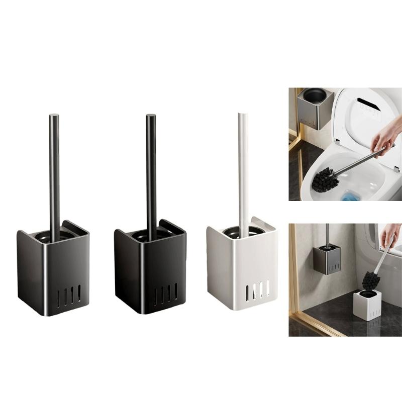 Toilet Brush Practical Bathroom Cleaning Brush Floor Freestanding or Wall Mounted for Home and Public Restrooms