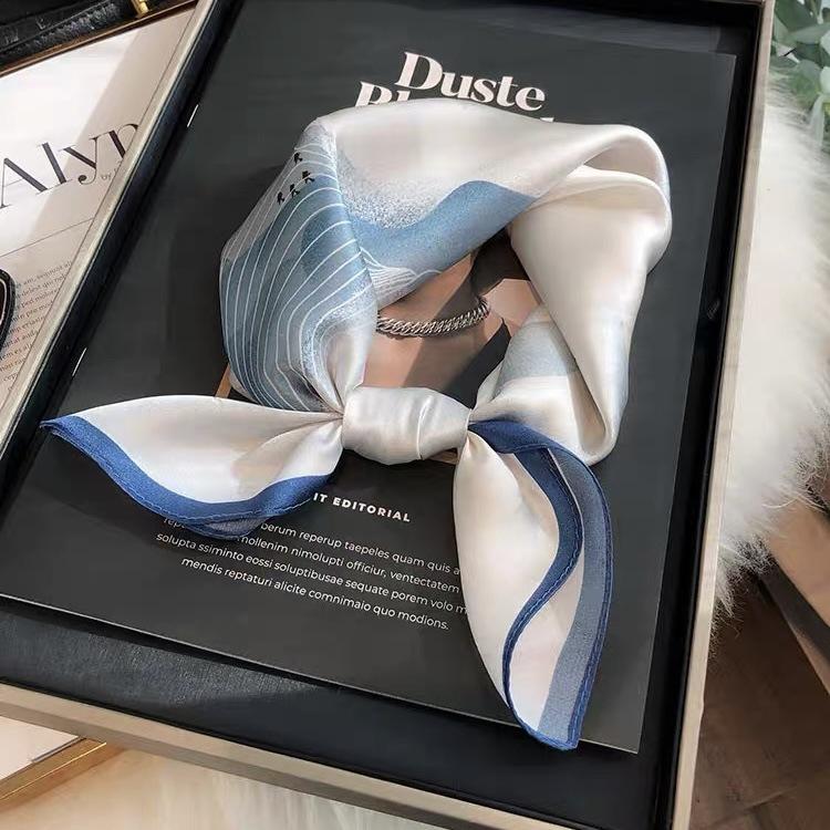 

New 100% Natural Silk Scarf Square Female Fashion Beach Pashmina Bufanda Folral Women Shawl Wraps Ladies Scarves Foulard Echarpe Real Silk 53x53cm