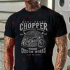 Men High Quality Funny Cotton Moto T-shirt Chopper Custom Motor Motorcycle Tshirt Casual O-neck