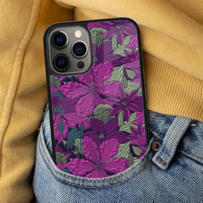 Flower Relief Soft Phone Case for iPhone 17 Air 16e Pro max 15 Pro 13 14 Plus 11 12 MagSafe Magnetic Coque