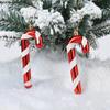 2pcs/set Christmas Tree Hanging Ornament Red White Candy Cane Pendant Navidad Home Xmas Gifts New Year Christmas Decor 2026