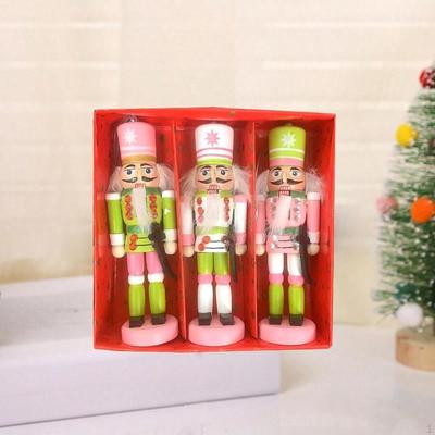 Christmas Decor Nutcracker Soldier Statue Ornament Figurine Wooden