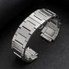 Solid Stainless Steel Watch Band Silver Strap 27mm Business Bracelet for Men Women Compatible for HUBLOT Belt Watch Accessories