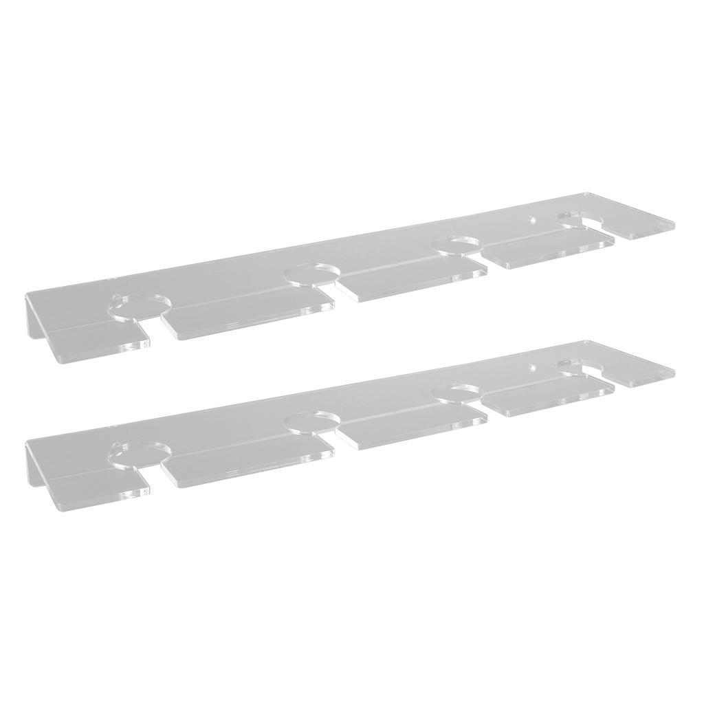 2 Stück Wandmontierter Acryl-Weinglashalter Platzsparender Stielglashalter Unter Schrank Weinglasregal für 8