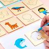 10/20pcs Wooden DIY Drawing Template Templates with Markes, Children's Drawing Template Drawing Tool Set 10/20pcs Wooden DIY Drawing