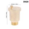 Dn10/Dn15/Dn20/Dn25 Brass Material Automatic Exhaust Release Valve Standard Male Thread Pressure Release Air Vent Valve
