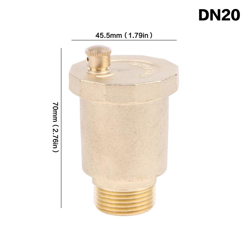 Dn10/Dn15/Dn20/Dn25 Brass Material Automatic Exhaust Release Valve Standard Male Thread Pressure Release Air Vent Valve