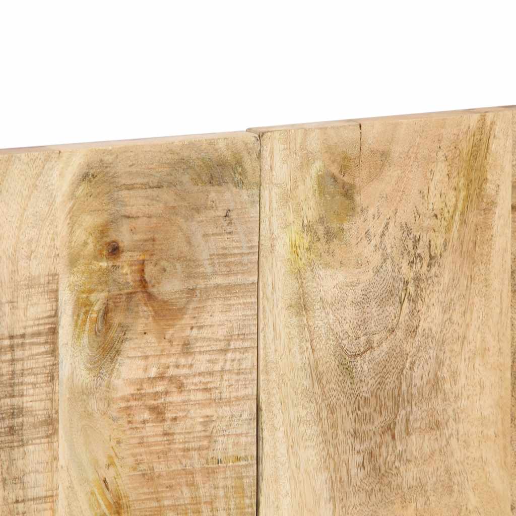 Headboard 140 cm Solid Raw Mango Wood