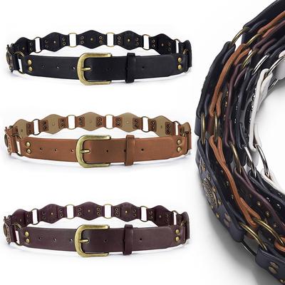 Vintage Western Stil Taillenversiegelung Damen Persönlicher Gürtel Metall-Spleiß Gasöse Spice Girl Accessoires Spleißgürtel