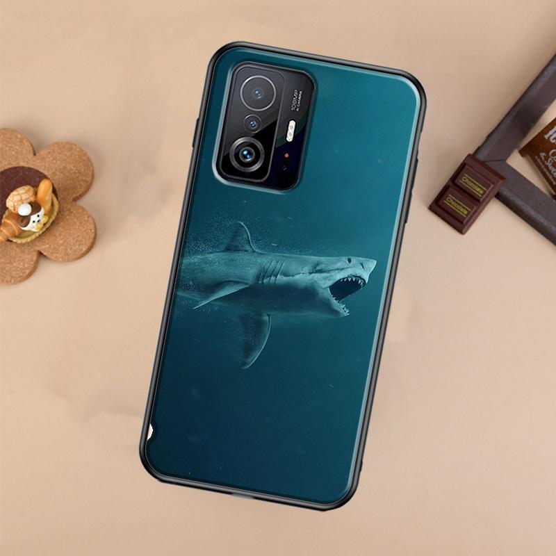 Ferocious Shark Animal Case For Xiaomi POCO X7 X6 X5 X3 Pro F3 F5 F6 M6 Pro 13 14 Ultra 11T 12T 13T 14T Pro Cover