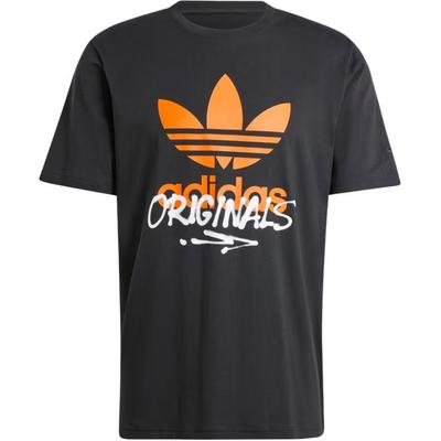 Originals Ts Street 1 Buchstabenmuster Druck Weiches Bequemes Kurzarm T-Shirt Herren Oberteile Schwarz IZ2578