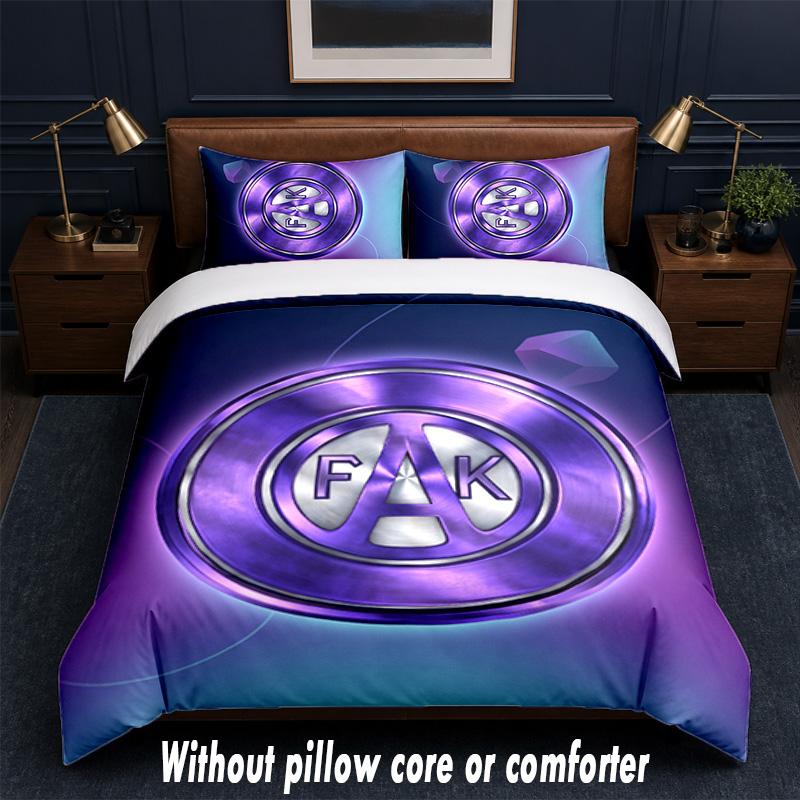 Austria Wien FC Design Bed Bedding Set 1 Duvet Cover + 2 Pillowcases Soft Breathable Household Bed Linens