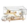 Double-Layer Transparent Acrylic Ferret Cage Hamster Cage Chewproof Large Hamster Cages  Bedding Small Animals Enthusiast Home