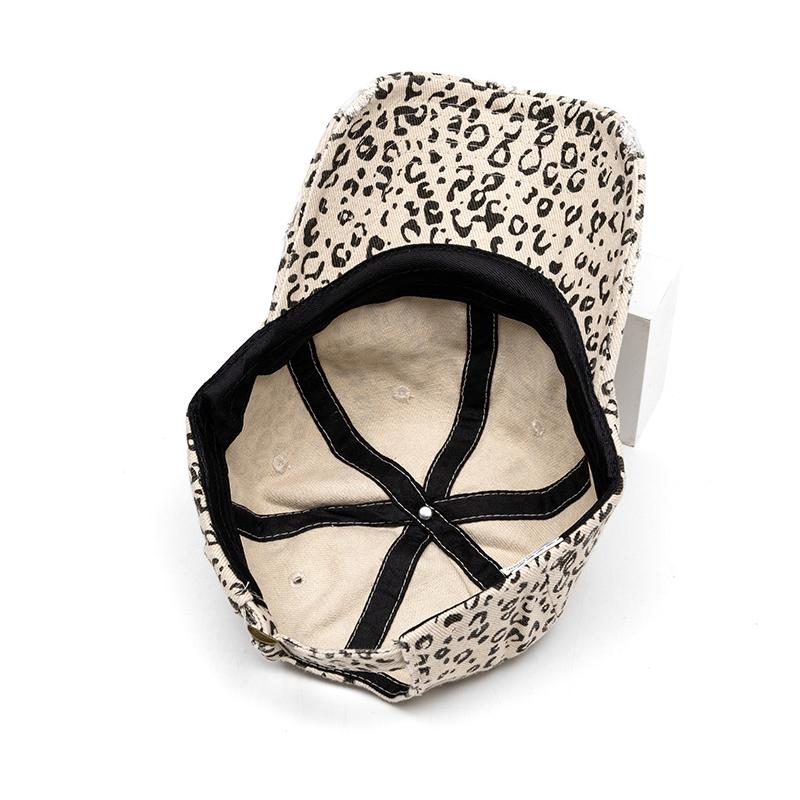 Leopard Print Baseball Cap Women Spring Summer Vintage Sun Hat Cap