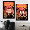 SPY X FAMILY Anya Forger Poster and Print Mural Japanese Anime Wall Art Kawaii Character Home Decor Canvas Painting Wall Decor