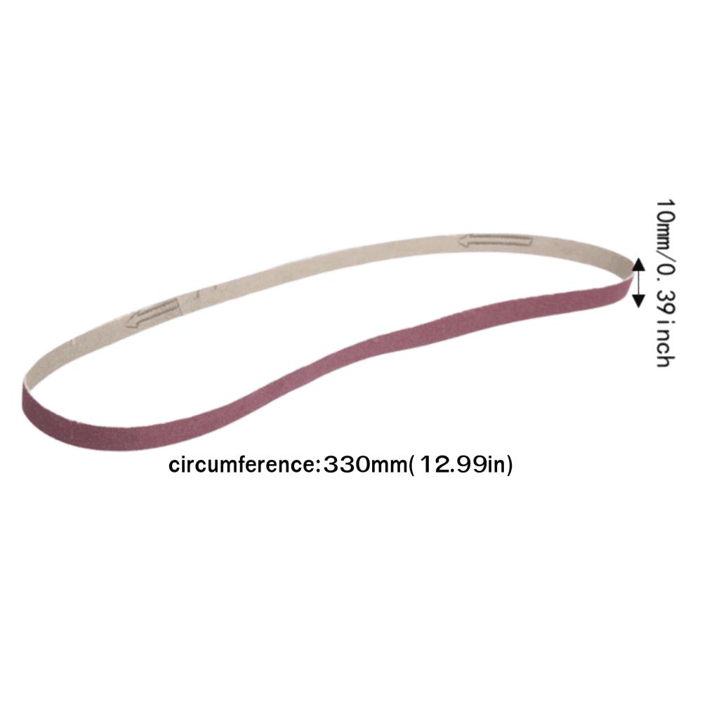 10pcs Fine Sanding Belts Durable Belt Sander Tool Aluminum Oxide Sanding Belts  Belt Sander