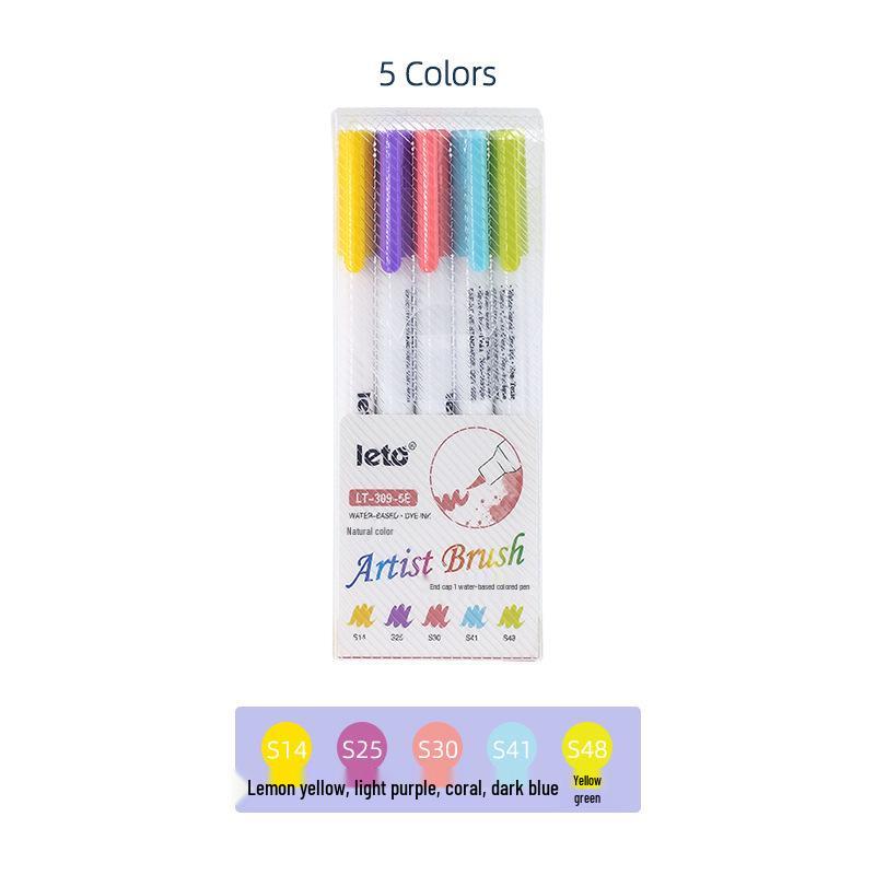 

Letu Soft Head Water-Based Colored Graffiti Pen Set for Art Students and DIY Projects