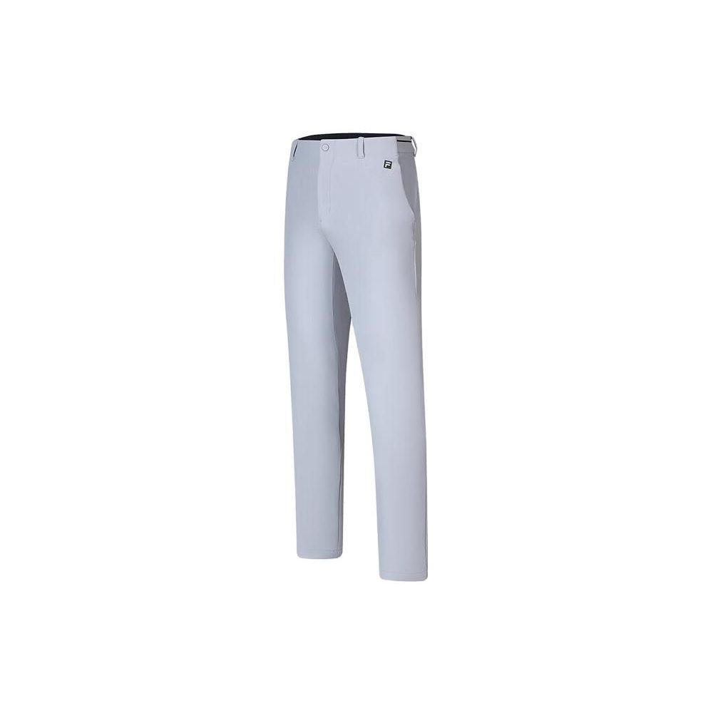 FILA Golf Series Solid Color Mid-Rise Straight-Leg Casual Pants Men bottoms Medium-Gray A11M345805F-GY