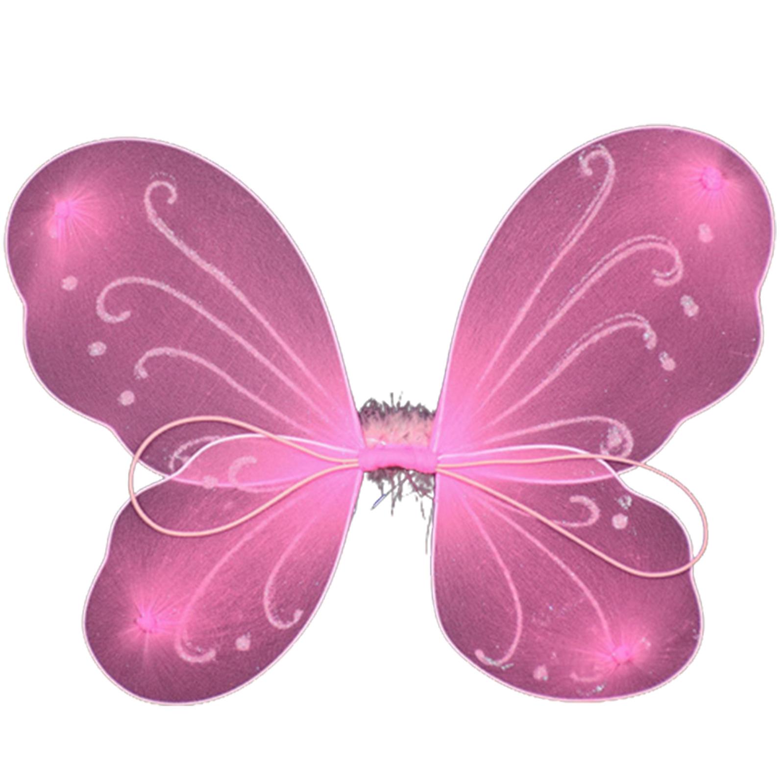 Princess Fairy Wing Costume Fairy Wing Costume, Girl Fairy Dressing up Costume Butterfly Wing for Halloween Birthday розовый