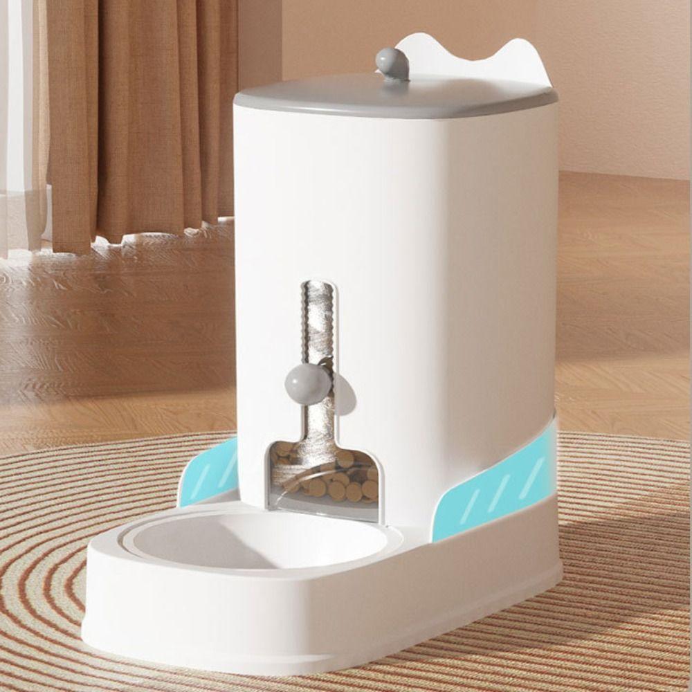 3.2L 4.4L Pet Cat Food Water Dispenser Automatic Dog Cat Drinker Feeder  Feeder