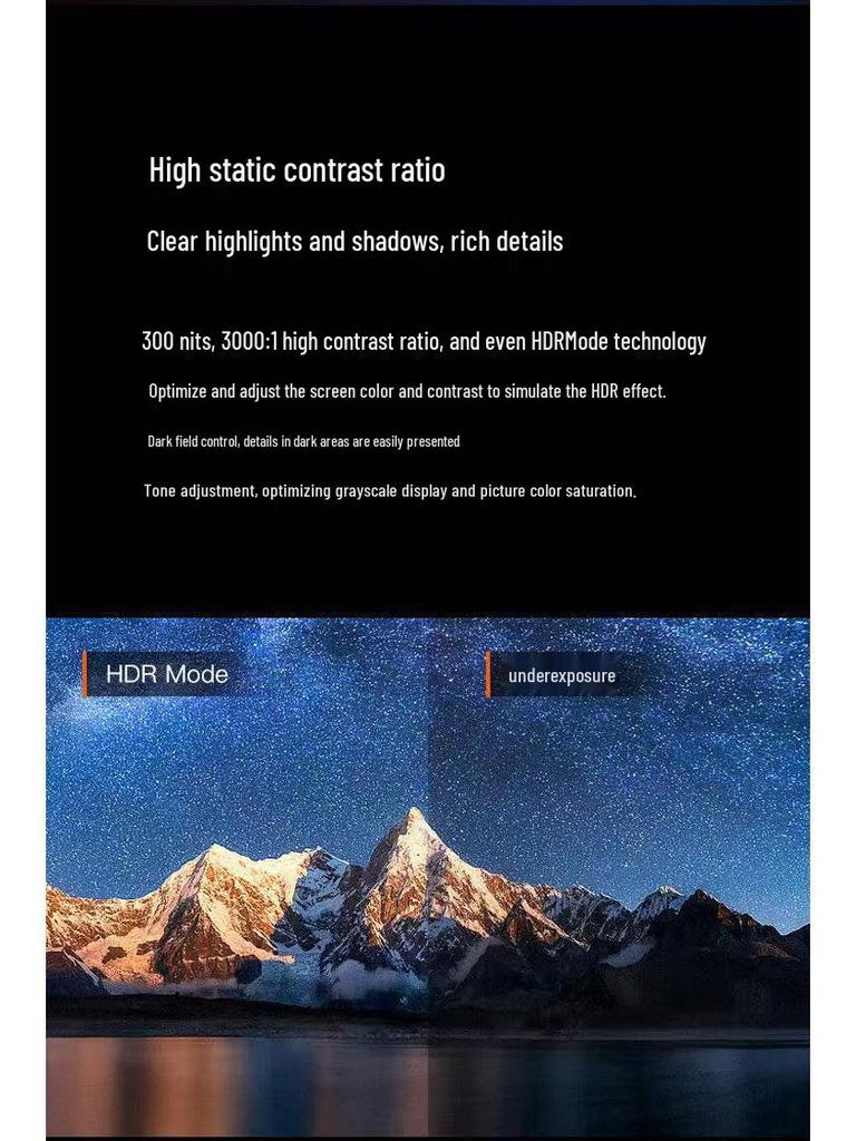 Ultra-thin HD LCD Desktop Monitor: 19, 20, 22, 24, 27-inch 4K Screen