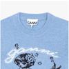Ganni Women Mermaid Logo Wool Mix Knit A1150009 326