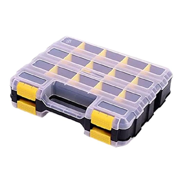 

34 Grid Plastic Parts Tool Box Combination Screw Storage Box Metal Parts Hardware Tool Screwdriver Repair Tool жёлтый