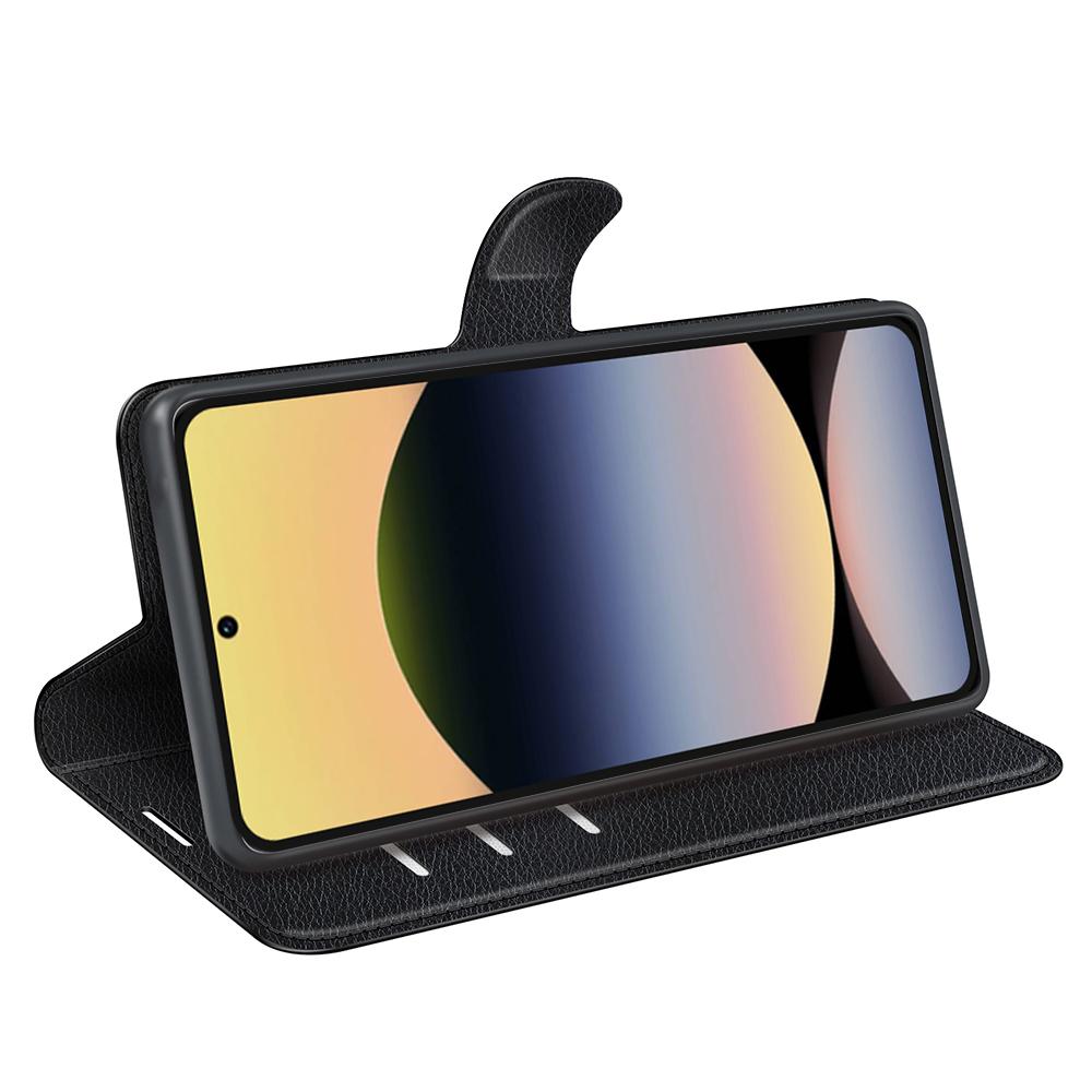 Pentru Xiaomi Redmi Note 14S 4G Husă Textură Litchi Rezistentă la Șocuri Piele Portofel Husă Telefon