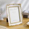 Antique Ornate Photo Frame with Floral Relief Vintage Picture Frame Wall and Tabletop Display for Home Decors Art Gallery