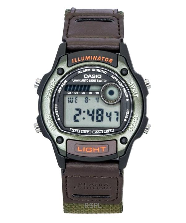 

Casio Standard Digital Leather And Cloth Strap Quartz W-220HF-3AV Unisex Watch серый