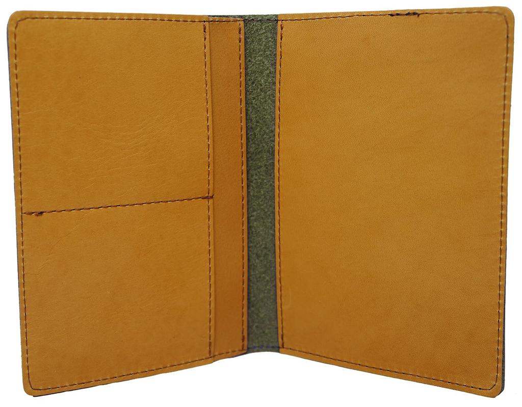 Green Tochigi Leather Passport Made in Stylish and Cute for Men and Genuine Cute Cowhide Travel Cover/Case, Japan, Women, Leather, Leather, Accessory,