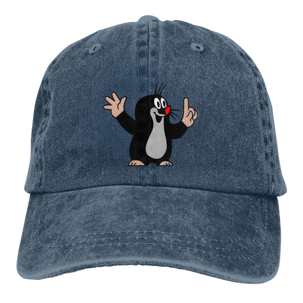 Happy Finger Krtek The Mole Cartoon Unisex Baseball Cap Washed Cotton Cap Vintage Casual Outdoor Sports Hat