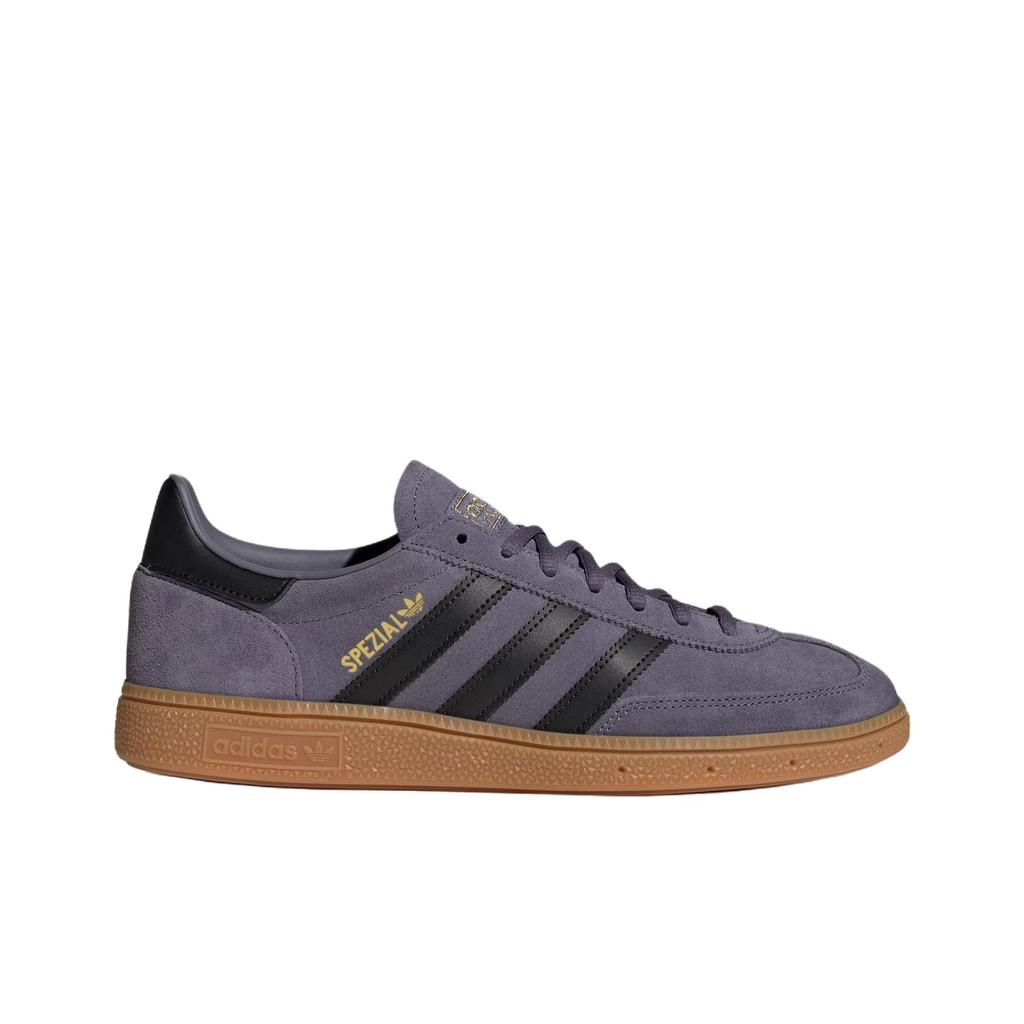 Adidas Handball Spezial Fialové Černé Guma Unisex Tenisky Previo Zlatá Metalická JR3847