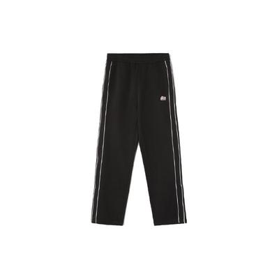 Li Ning Loose Fit Long Knit Sports Pants Men Bottoms Black AKLR533-1