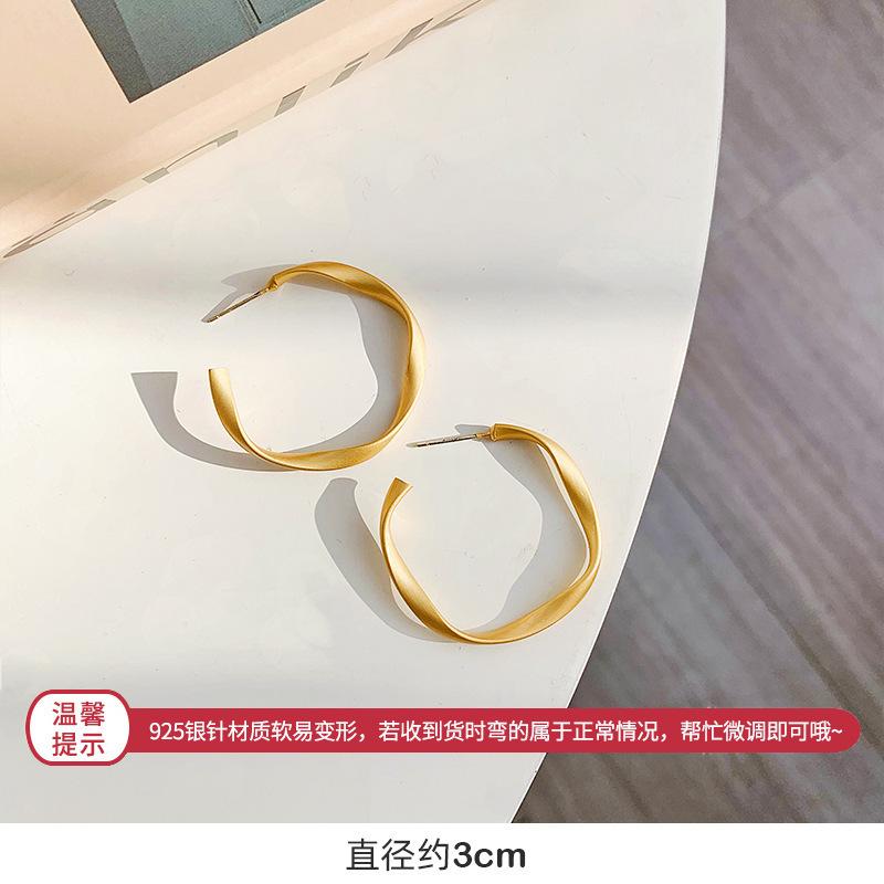 European and American simple love circle earrings fashionable versatile geometric ear buckles earrings earrings women
