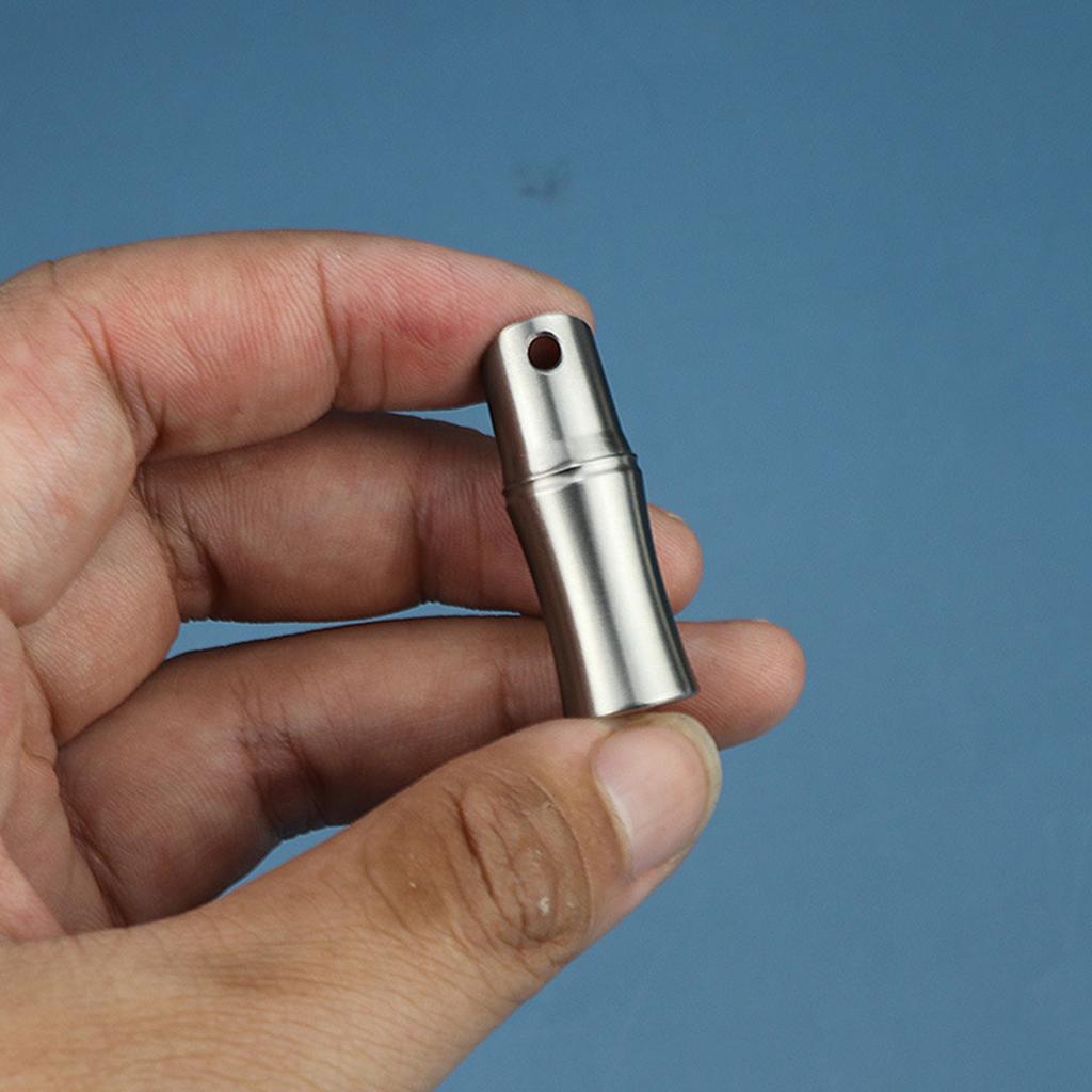 Portable Waterproofs Pills Box with Lanyard Stainless Steels Small Medicine Bottles Pocket Pills Case for Travel & Daily