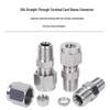 Jinghang Stainless Steel Ferrule Bulkhead Straight Connector