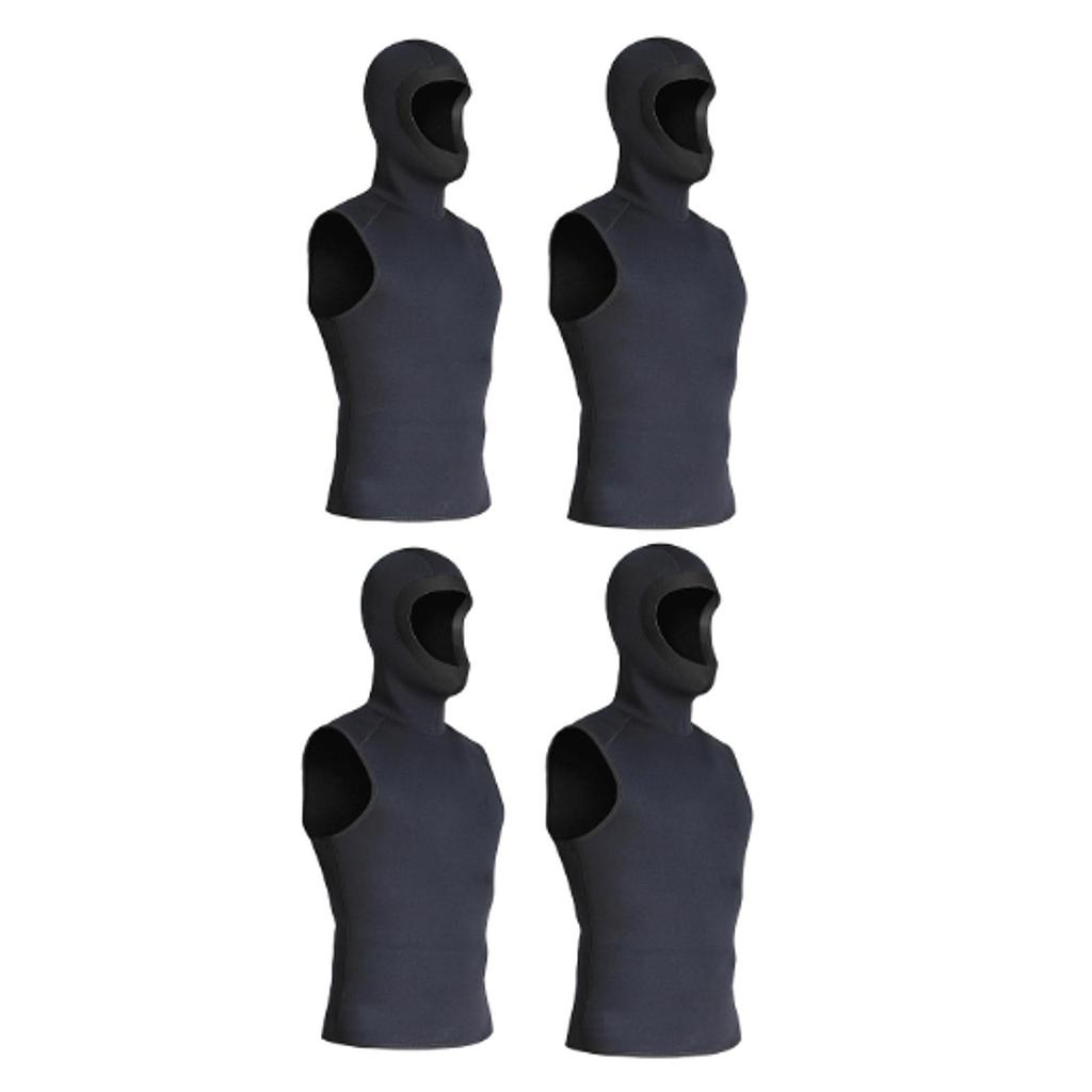 3mm Neoprene Wetsuit Hooded Vest Wet Suit Vest for Snorkeling Water Sports
