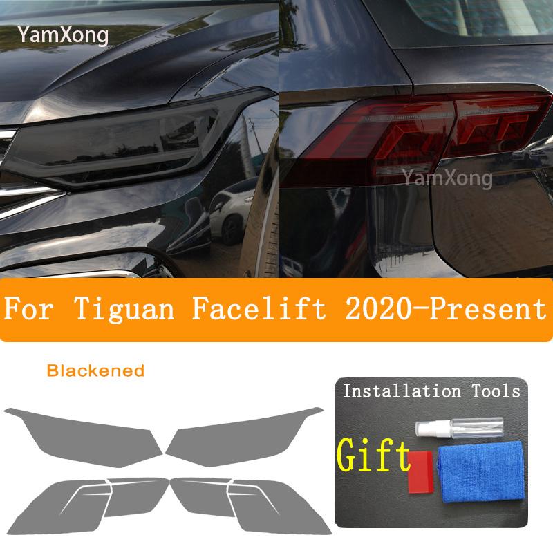 Pentru Tiguan Facelift Accesorii Faruri Auto Film Protectie Negru Transparent Anti Zgarieturi Reparatie Auto
