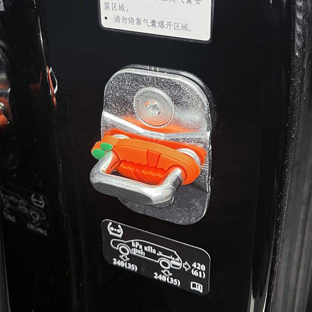 Car Door Lock Protector 4-Piece Cute Protective Silicone Car Door Latch Protector Entry Guard for Vehicle Truck RV Protection