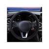 Ultradünne Lenkradhülle - Occ Sport - Kompatibilität 98% der Autos - Leder Kohlefaser schwarz