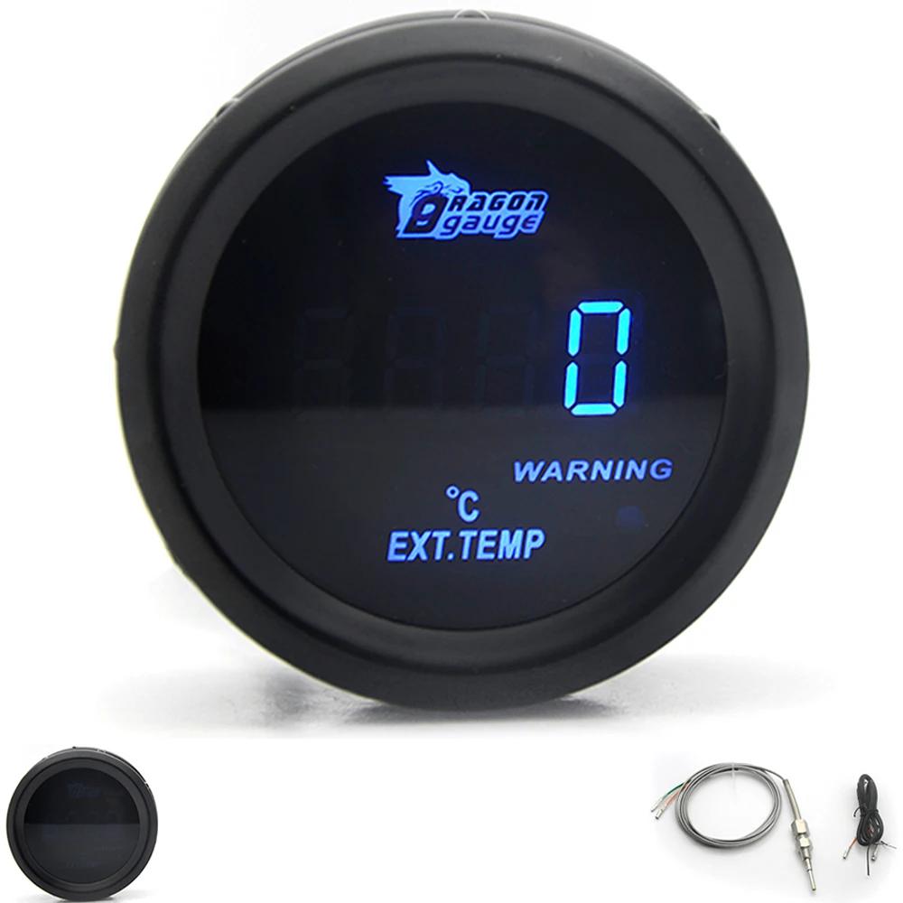Manometro Digitale Turbo Boost per Auto 2" 52mm PSI BAR Temperatura Acqua Temperatura Olio Manometro Pressione Olio Voltmetro EGT Contagiri RPM