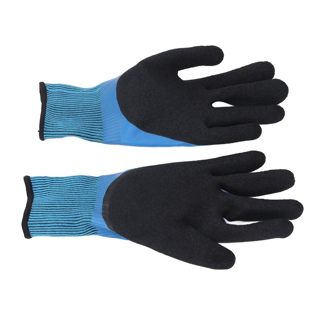 2 Pcs Electrical Insulated Gloves 1000V Voltage Double Sided Insulating Non Slip Nylon Rubber Electr
