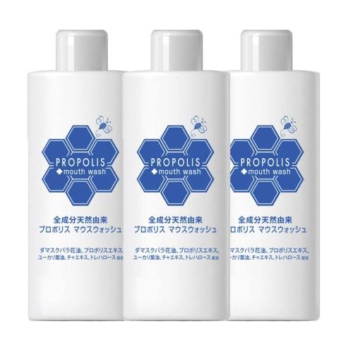 Propolis Mouthwash, Additive-Free, Made In Japan, 200ml (3-Pack)