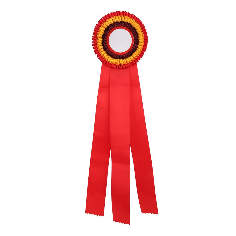 Second Place Rosette Ribbon Badge Exquisite Small   Medal Award