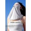 Seamless Ice Silk Mask for Women Long Ear-Hanging Face Covering Summer Breathable Lightweight Fashionable Design