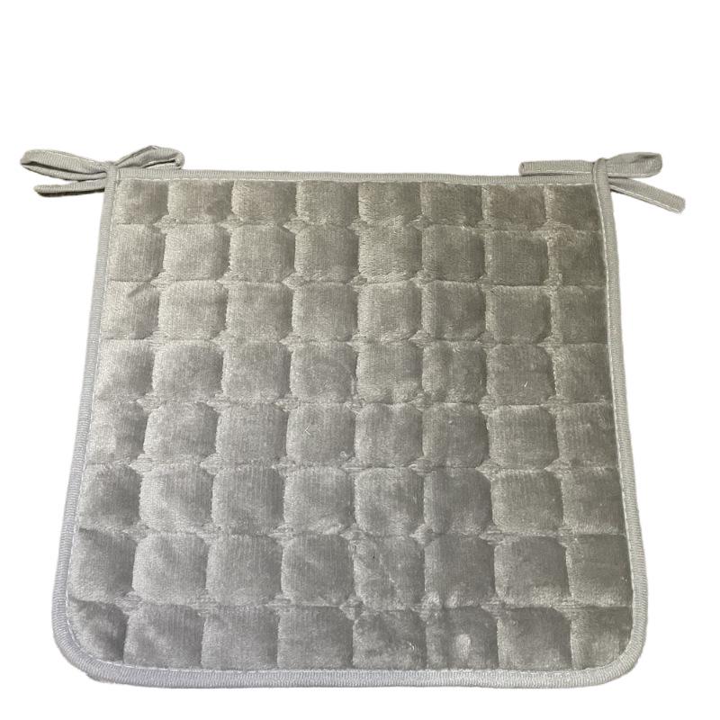 Clearance: Plush Dining Chair Cushion with Ties for Autumn/Winter