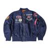 Trendy 2025 American Style Men's MA-1 Air Force Pilot Jacket with Badge Embroidery for Spring/Autumn.